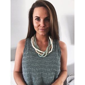 Chunky Twisted Bead Necklace